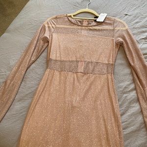 Windsor sparkling dress, medium with tags, mauve